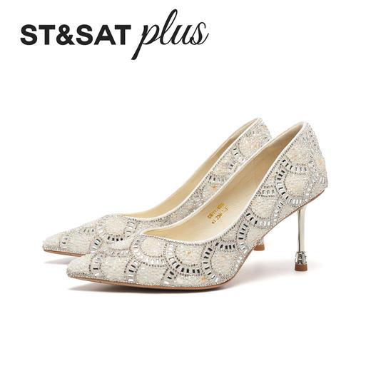 【星空系列】星期六26春新款闪闪满钻宴会细高跟SSE1111088 商品图7