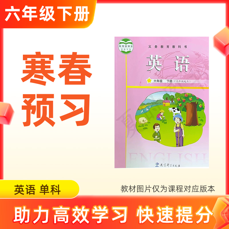 【英语】六年级下册预习 单科