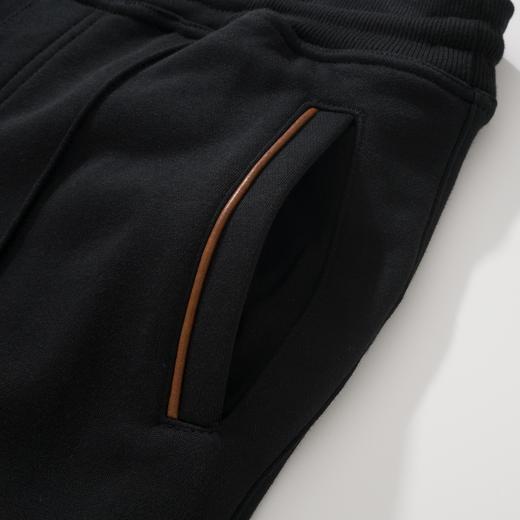 男款棉质松紧腰运动长裤 可配套装he006 商品图2