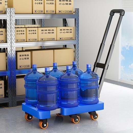 伸缩小推车拉货搬运手推车家用折叠平板车便携小拉车拉杆推货拖车 商品图4