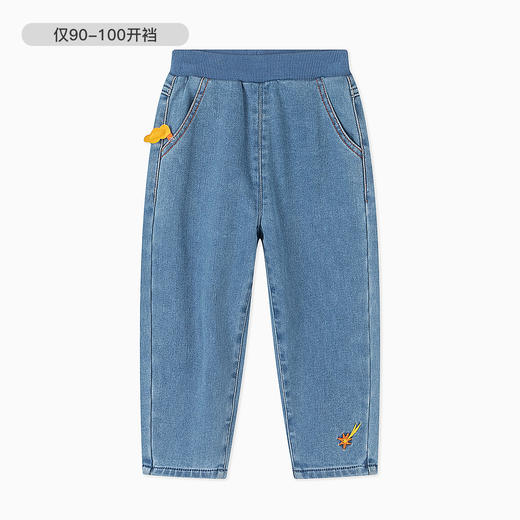 【秒】【专柜同款】MQD童装女小童长裤冬季新款牛仔裤小童宝宝保暖裤 商品图4