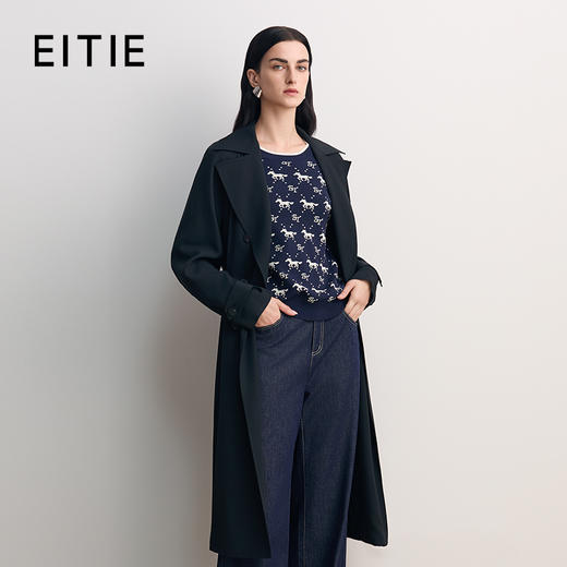 EITIE爱特爱经典款英伦风时尚通勤外套风衣8504202 商品图0