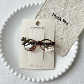 少女可爱木马元素眼镜发夹-纪念日百货门店同款167997762