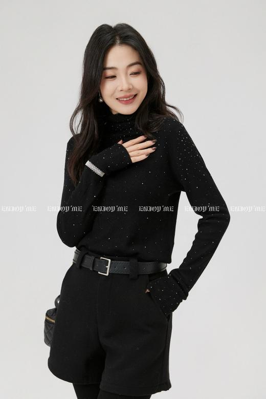 【门店同款】ENJOY冬季“暖冬新奢”高领镶钻打底针织 167993411 商品图3