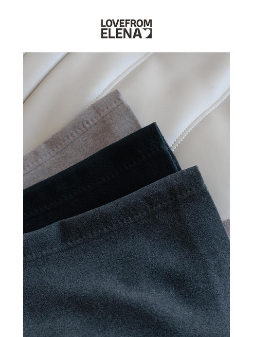 羊绒&羊毛混纺 简约高腰毛呢半身裙 商品图2