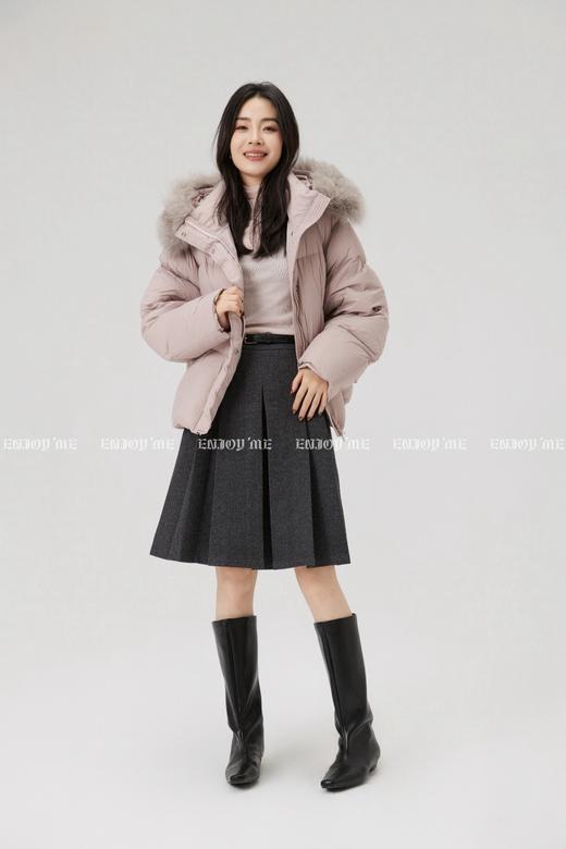 【门店同款】ENJOY冬季“暖冬软糖”连帽狐狸毛羽绒服 167695393 商品图8