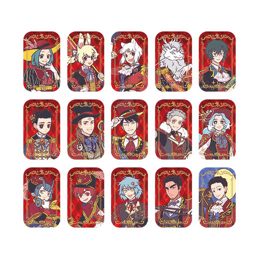 《非人哉官方店》盛装舞步系列马口铁徽章盲盒幻彩银葱新年吧唧胸针 商品图4