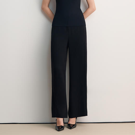EITIE爱特爱直筒长裤修饰腿型直筒宽松裤子8505209 商品图4