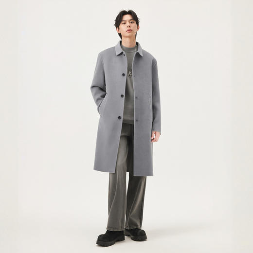gxg.jeans男装冬季时尚长款呢大衣J24X264129 商品图3