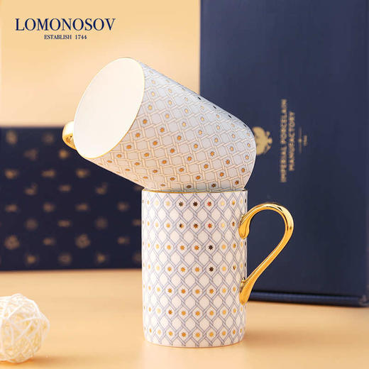 LOMONOSOV 俄皇   STAR系列家用水杯高颜值办公室骨瓷马克杯喝水杯子 商品图5