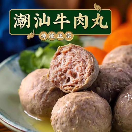 吴小丸 ·潮汕牛肉丸 ， 肉含量≥95%，够香够Q弹，超高性价比、清真认证！【送沙茶酱&酥蒜】【G】 商品图1