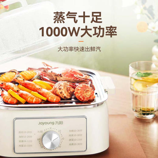 九阳13.5L电蒸锅电蒸箱家用三层蒸煮火锅多功能蒸汽锅蒸锅多用锅 商品图4