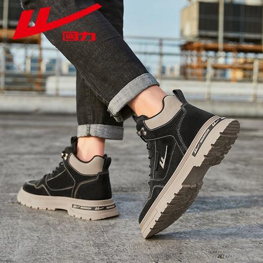 回力男鞋马丁靴2025秋冬新款百搭户外登山休闲鞋子男士厚底工装鞋 商品图5