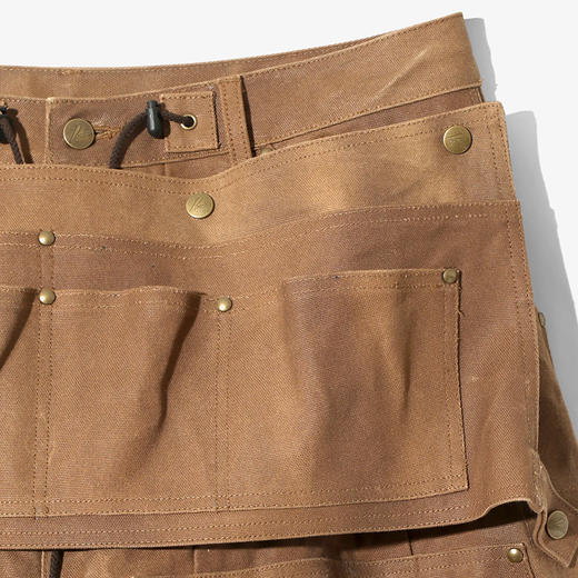 Needles 天然柿子染色做旧加工可拆卸围裙工装阔腿裤 商品图1