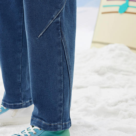 【秒】【专柜同款】MQD童装男童冬季中大儿童加绒牛仔裤长裤潮 商品图2