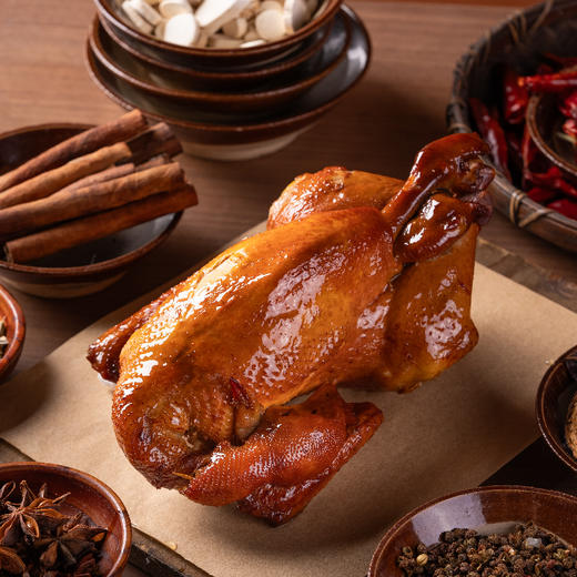 【好吃的】紫光园 京味熏鸡 古法糖熏 鲜香入味 开袋即食 500g/袋 商品图4