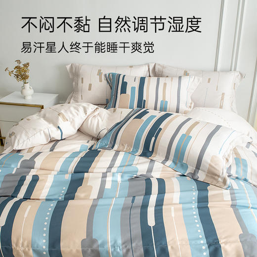 2025年新款雅芳婷60S摩登丝床上四件套莫代尔天丝被套床笠款套件 商品图3