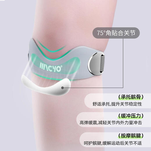 髌骨带男加压减震运动护膝半月板膝关节保护套跑步跳绳护具 商品图0