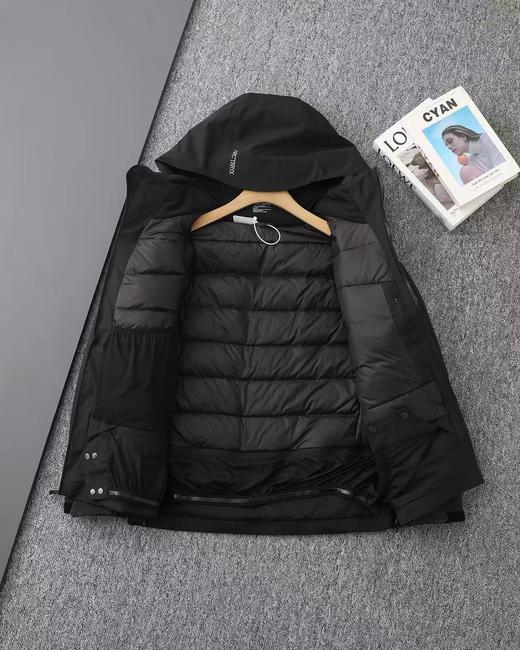袅家GORE-TEX连帽羽绒服防风防水保暖男款滑雪羽绒夹克 商品图5