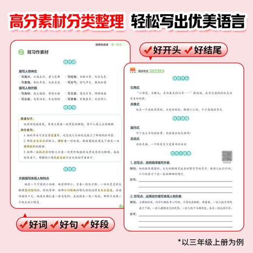 【2026 新学期】 同步作文 小学1-6年级上册 素材好范文新名师指导学 商品图3