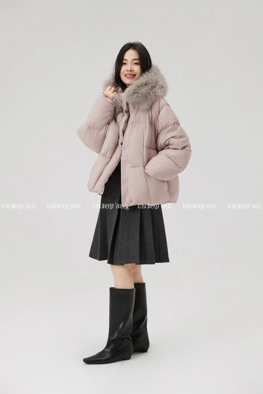【门店同款】ENJOY冬季“暖冬软糖”连帽狐狸毛羽绒服 167695393 商品图9