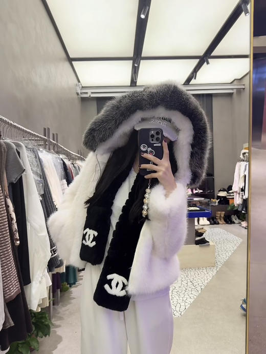 香奶奶仿皮草围脖围巾 商品图7