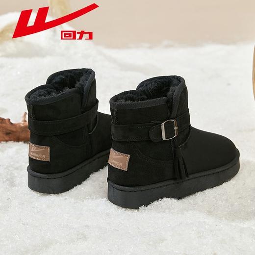回力女鞋雪地靴2025冬季新款加绒加厚保暖棉鞋外穿防风短筒靴子女 商品图0