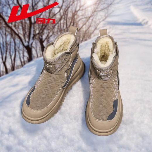 回力雪地靴男款2025新款冬季加绒加厚防寒保暖靴子男鞋高帮棉鞋男 商品图6