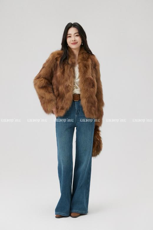 【门店同款】ENJOY冬季宽腰带加绒喇叭裤 168044031 商品图4