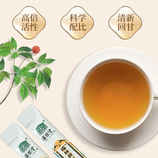 【三七原浆】 鲜枝萃取 和畅补益 纯净原浆 清新回甘  100g(10g*10袋)lc 商品图2