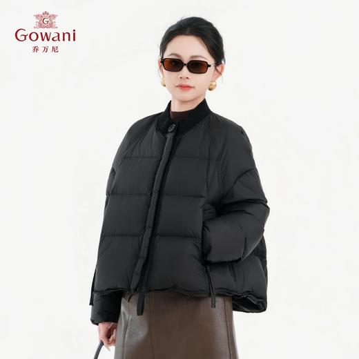 【直播同款预售15个工作日发货】Gowani/乔万尼2025新款三色可选轻薄女款冬季保暖短款休闲羽绒服EZ4T201 商品图0
