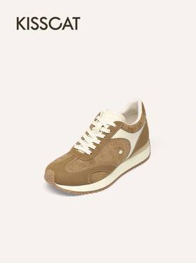 【云粉节】BF楼KISSCAT接吻猫[玛德琳]内增高德训鞋26春新阿甘鞋复古德训休闲鞋K76170A-50吊牌价1299活动价699