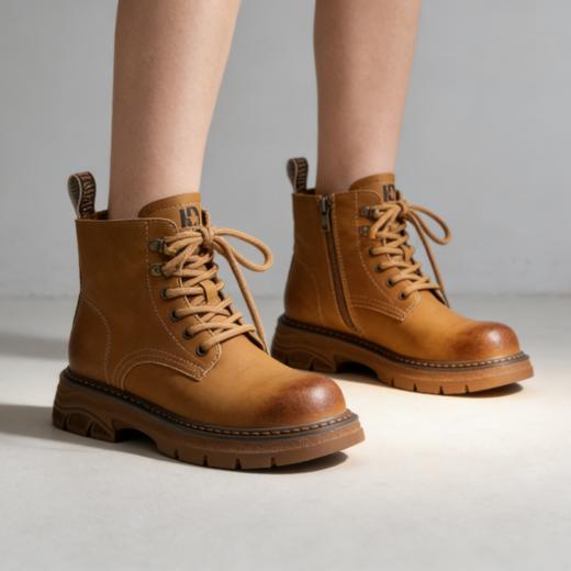 【Saturday Mode星期六】连锁品牌！二层牛皮马丁靴 ，加绒不加绒款2个款 商品图8