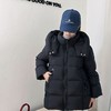 90白鸭绒2025冬新款连帽宽松茧型云朵泡芙羽绒服女中长款显瘦加厚 2508 商品缩略图7