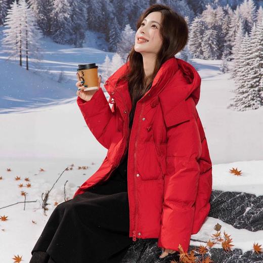 新国标90白鸭绒加肥加大码胖mm200斤中国风盘扣羽绒服女大码2520 商品图2