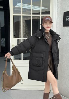 卉遇 雅鹿同款中长款羽绒服HY-07