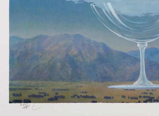 独角鹿西洋古董2010年法国巴黎Art-Lithographies出版雷内·马格利特图版签名限量彩色石版画作品《La Corde Sensible 心弦》 商品图7