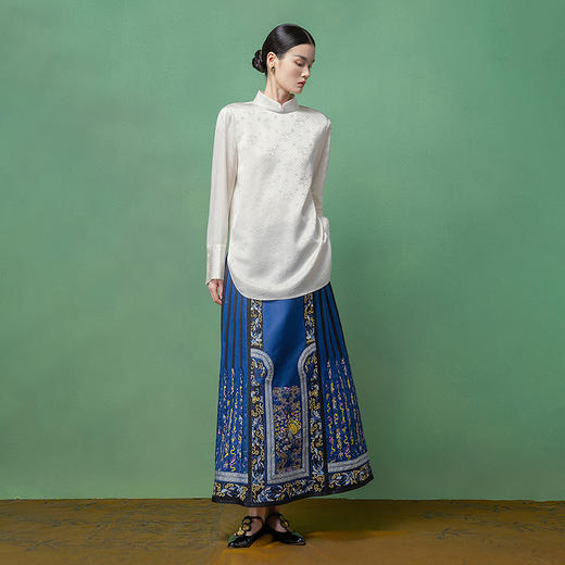 【林栖设计小店】梅开纳福|真丝衫恭王府联名2026早春新款衬衫女1961075 商品图2