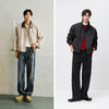 森马夹克男春季花苞翻领夹克2026春季情侣复古领拼皮上衣潮流时尚 商品缩略图4
