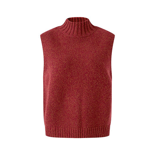 「高货wl」全新升级【铂金会员238/天猫319/差价81】(00816)洛诗琳纯羊毛高领针织马甲2025秋冬新款复古叠穿背心上衣 商品图4