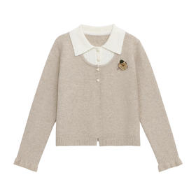 鹿向南【寻秋书信】秋季新款韩系慵懒假两件毛衣减龄显瘦针织衫女DYL662164