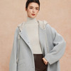 QH963斯尔丽25新款老钱松弛感针织帽兜宽松显瘦时尚减龄双面呢大衣 商品缩略图4