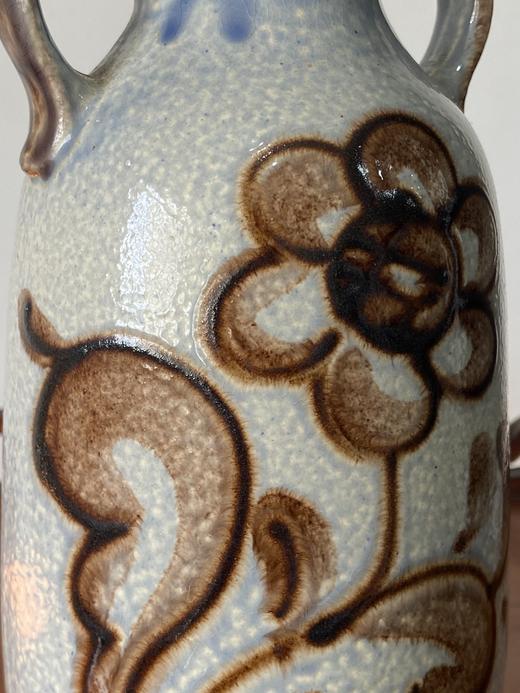 1960s西德手绘花朵 双耳花瓶 B0293 商品图5