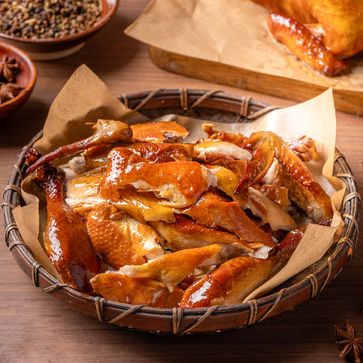 【好吃的】紫光园 京味熏鸡 古法糖熏 鲜香入味 开袋即食 500g/袋 商品图1