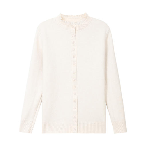 CC 103-66336加绒厚款毛衣一体绒蕾丝领打底衫上衣 商品图4