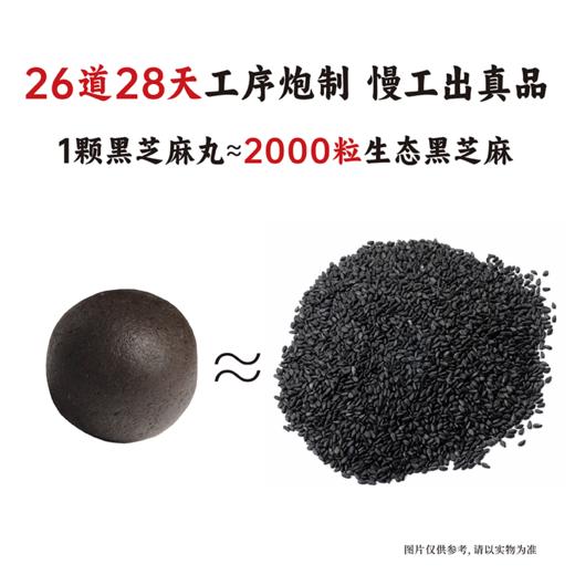 【 低GI 】谦益九蒸九晒黑芝麻丸 有机纯黑芝麻 物理去皮 入口即化 0乳糖 0蔗糖  高蛋白 富含膳食纤维 商品图2