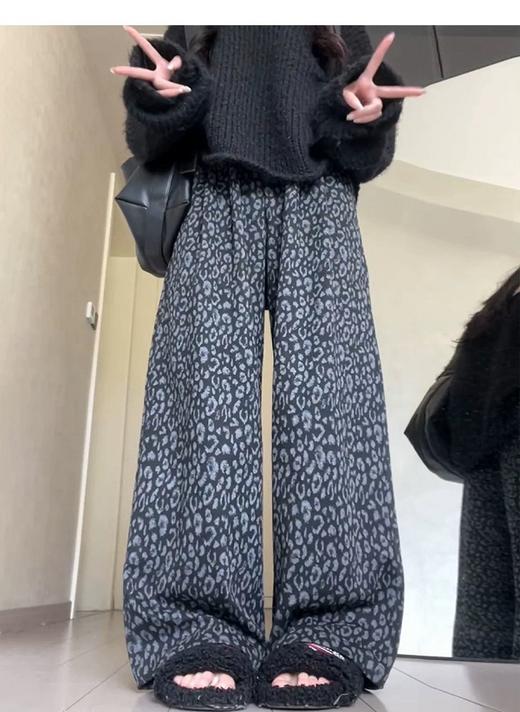 时尚感豹纹阔腿裤-纪念日百货门店同款167943094 商品图0