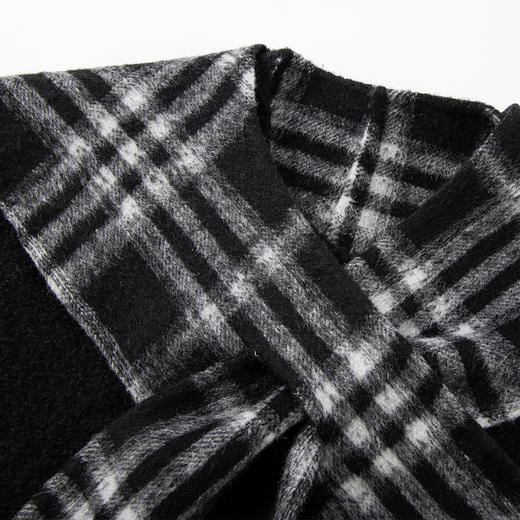 QH966斯尔丽25新款双面双色格子一衣多穿宽松减龄时尚小个子大衣 商品图5