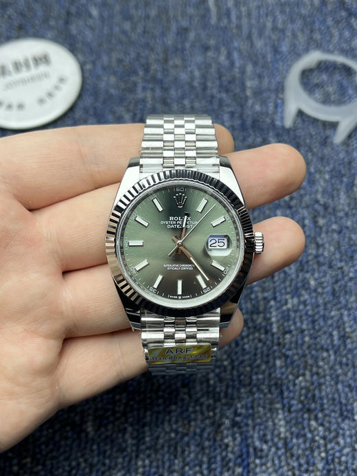 ARF劳力士日志型41mm 薄荷绿 丹东3235机 五珠链 904L钢 男士腕表 商品图1