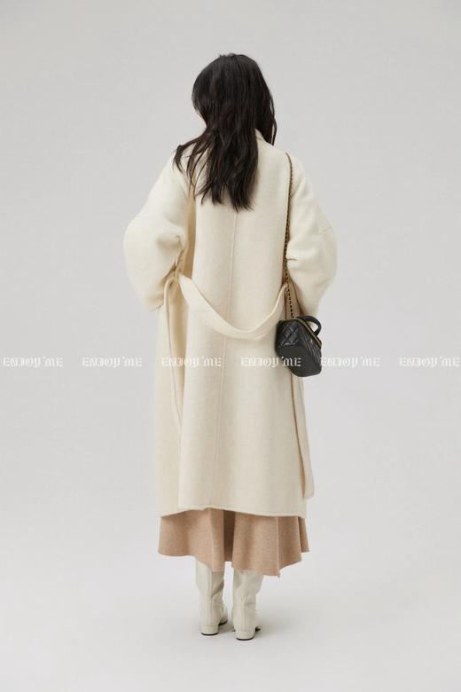 【门店同款】ENJOY冬季“暖冬知性”一粒扣腰带长款大衣 166295638 商品图10